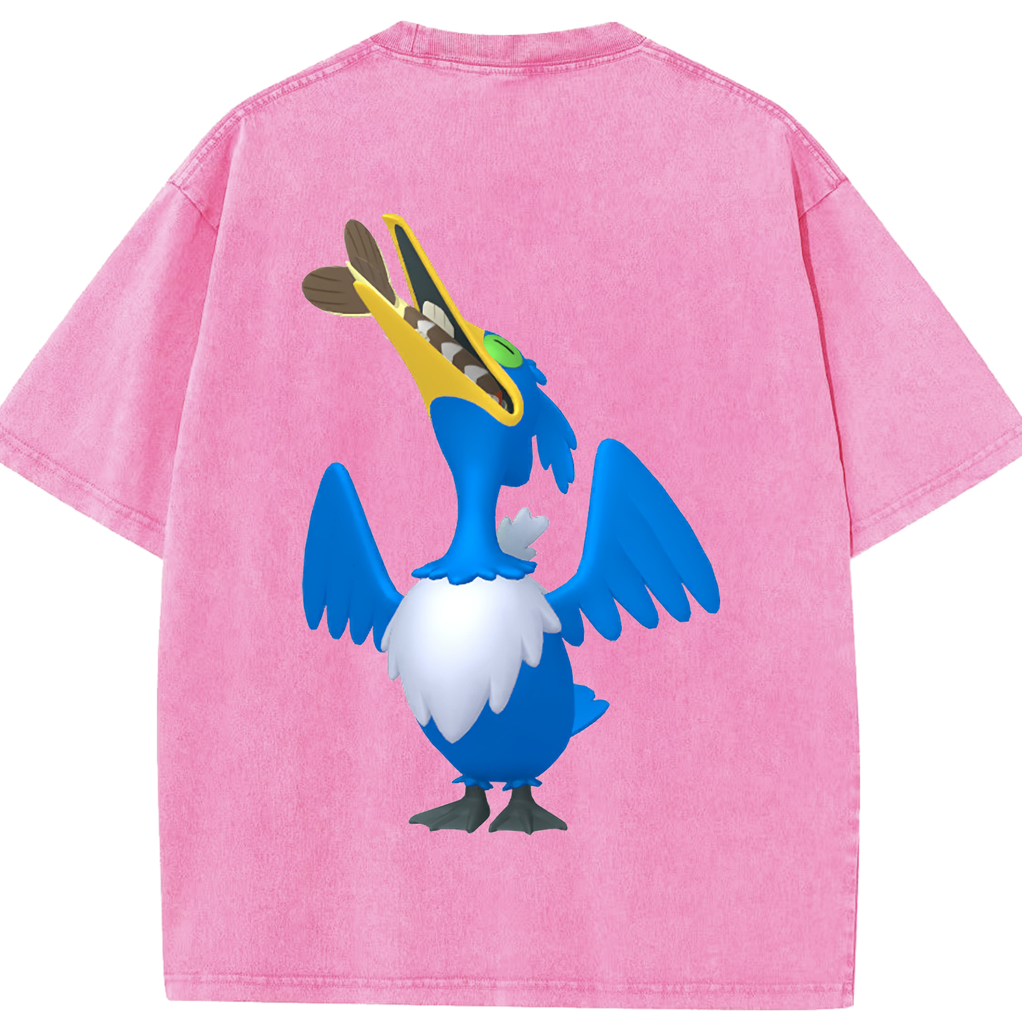 （画像用） ポケットモンスター Pokémon 綿100% ヴィンテージ風 半袖Tシャツ（背面プリント）